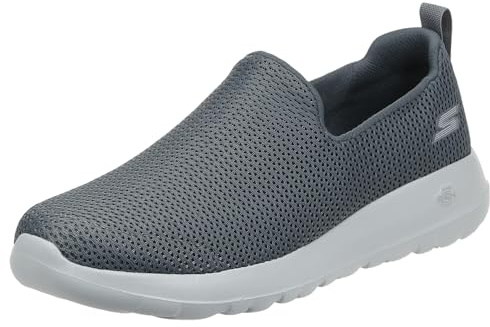 Skechers herr Go Max-atletisk Air Mesh Slip on promenadsko sneaker, Träkol, 43 EU