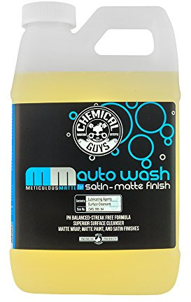 Chemical Guys CWS_995_64 Meticulous Matte Car Wash Soap (For Foam Cannons, Foam Guns or Bucket Washes) Safe for Satin & Matte Finish Paint, 64 oz (Half Gallon), Fruity Bubble Gum Scent