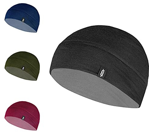 P.A.C. Merino Fleece Beanie, Unisex | Feine Merinowolle, kratzfrei, wärmeregulierend und geruchshemmend mit weichem Fleece-Innenfutter für kalte Tage