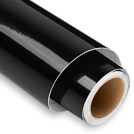 Lya Vinyl 5FT vinilo adhesivo Negro para Cricut - Rollo de Vinilo Negro de 30,5 x 153 cm, Vinilo Adhesivo para Exteriores para Pegatinas Decorativas y Decoración de Fiestas