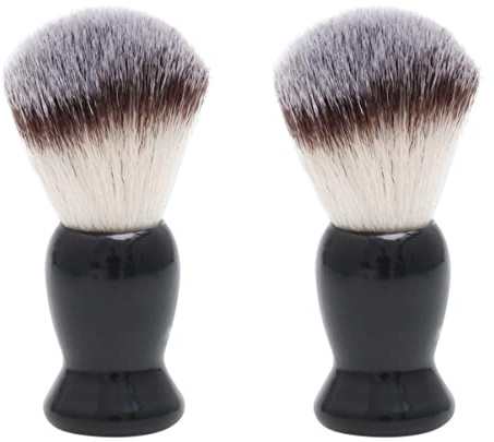 FRCOLOR 2st Rasierpinsel Männer Bärte Bürsten Hals Sauberer Pinsel Gesichts-dachs-pinsel Bartschneidebürste Dachsbärte Bürste Schnurrbartbürste Schminkpinsel Kosmetik Reinigungsbürste Mann