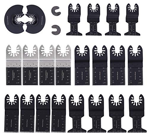 Cuchillas de Sierra Oscilante, Juego de 22 Piezas, Accesorios Multifunción para