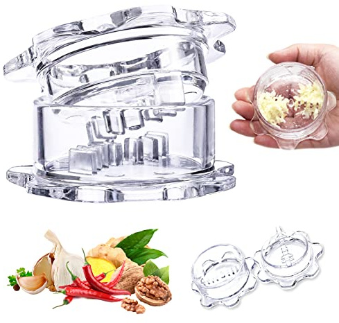 Prensa manual de ajo, hierbas, nueces, jengibre, picadora de ajo para jengibre, hierbas, nueces para preparación rápida de comidas, herramientas de cocina