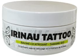 Baume Cicatrisant Tatouage Premium Polynésien Irinau Tattoo BIO – Hydratant Naturel, Apaise et Protège, 60 ml (Coco)
