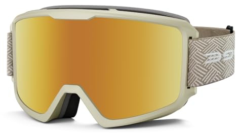 Snowledge Skibrille Damen und Herren Snowboardbrille Doppel-Objektiv OTG UV400 Schutz Anti-Beschlag