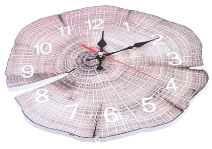 HAWILLOSCH Elegante Orologio Da Parete in Legno Con Anello Annuale Silenzioso Per La Decorazione Della Casa e Per Il Soggiorno.