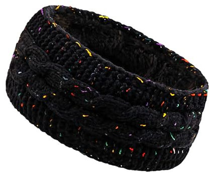 Winter Headbands for Women, Warmers Headbands with Fleece Lining, Ear Warmer Headband Thick Knitted Ear Muffs for Cold Weather