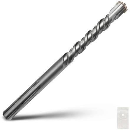 7/8 x 10 SDS Max Rotary Hammer Drill Bit, 22x260mm Masonry Drill Bit | Carbide Tip Concrete Drill Bit for Masonry, Brick, Stone, Concrete