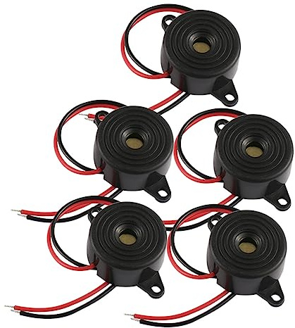 TIDTALEO Zumbadores Piezoeléctricos Activos 20 De 5 Unidades, Alarma Electrónica De Altos Cables De 2 Hilos Para Vehículos, Dispositivos Electrónicos y Sistemas De Alarma