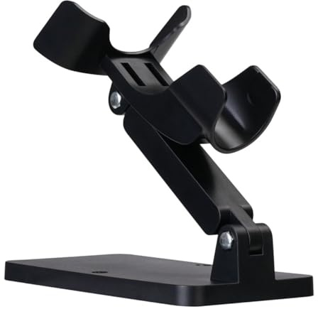 DOITOOL Support pour Scanner Portable Abs Noir à Base Stable Réglable | Lecteur à Main, Usage Systèmes Commerciaux et Supermarchés, Structure Légère, Angle Ajustable