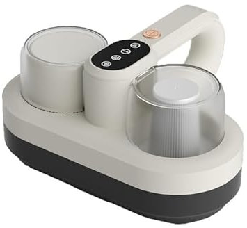 Aspiradora de Cama de Alta Potencia 400W con esterilización UV-C y eliminación ultrasónica de ácaros, succión de 12000Pa, Cable de 3,5 m, diseño de Doble depósito de Polvo