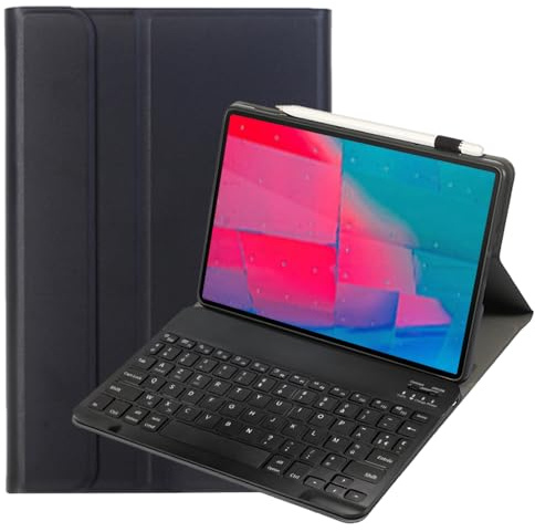 leleyo Étui Clavier AZERTY pour Tablette Lenovo Tab M10 Plus 10,3 Pouces FHD (TB-X606F/TB-X606X) / K10 (TB-X6C6), Coque Intelligente avec Clavier sans Fil Amovible magnétique, Noir