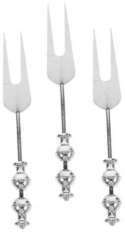 VERDANVERSE 3pezzi Forchette Inossidabile Forchettine Per Dessert e Cocktail Design e All Utensili Creativi Per Tavole