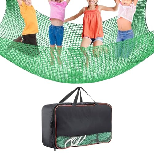 Filet d'escalade pour Extérieur, Résistant Renforcé Double Couche Sécurité, 0,9x3 m Filet de Grimpe - Maison Arbre, Parc, Camping, Jardin, École et Activités Ludiques