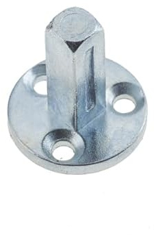 KOOPLES HARDWARE Taylors Dummy Spindle with 26mm Round Plate – Fixed Spindle for Non-Operational Door Knobs – Secure Dummy Mount for Wardrobes, Cupboards & Double Doors