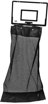 SiaBiced Wäschekorb zum Aufhängen, faltbarer Wäschekorb im Basketballkorb-Look, Wäschebehälter zum Aufhängen, herausnehmbarer Beutel für Waschküche, Schlafzimmer, Badezimmer, Hotels, Reisen, Schwarz