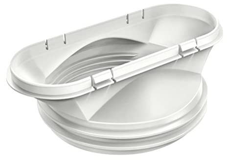 Ejoyous Capucha Extractora de Secador, Longitud de la Manguera de Escape Ajustable Ajustable para Aire Acondicionado (Blanco [interfaz de 15 cm])