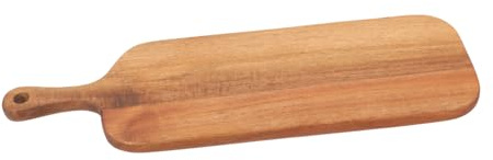 Planche de Service Rectangulaire en Bois Poignée pour Desserts | Légère et Facile à Nettoyer, Surface Lisse, Usage Pratique pour Restaurants et Dîners Familiaux