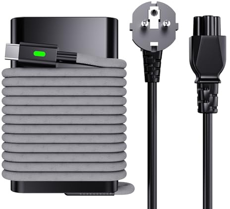 65W USB C Chargeur pour Dell Pro 16 14 13 Plus 16 13 PB16250 PB14250 2 in1 | Dell Premium PA14250 PA13250 Rugged 14 13 RB14250 RA13250 P200G P199G P192G P191G Type-C alimentation