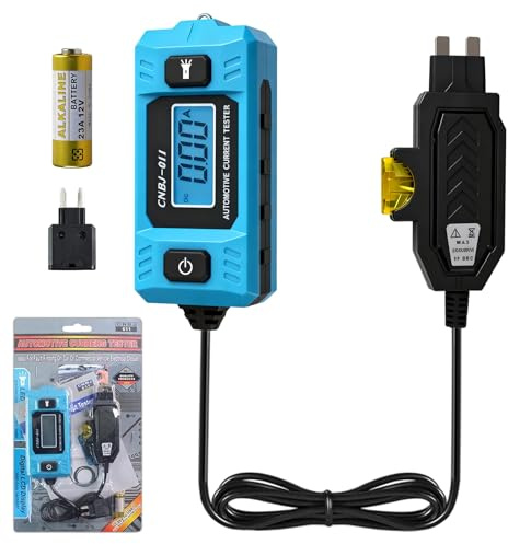 Automotive Circuit Fault Probe Tester, Portable High-Precision 20A 48V Car Circuit Probe Tester with Led Display & Front Lighting, Car Relay Fuse Blade Checker for Various Vehicles