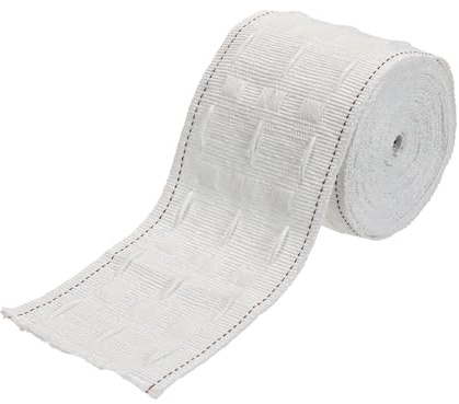 DBOO Curtain Tape 3 Inch White - Pencil Pleat Header Tape for DIY Curtains, Wave Curtains & Detachable Linings | 5 Metres Heavy Duty Sewing Tape