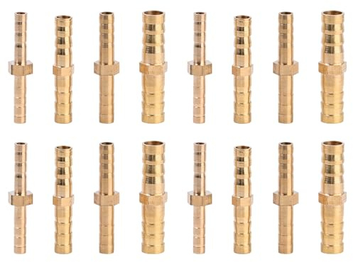 16 StüCk Schlauchverbinder Schlauchverbinder Messing 4/5/6/8 Mm Universeller Luftrohrverbinder FüR Luft, Wasser, öL