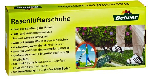 Dehner Rasenlüfterschuh Sunny, ca. 32 x 15 x 5 cm, grün