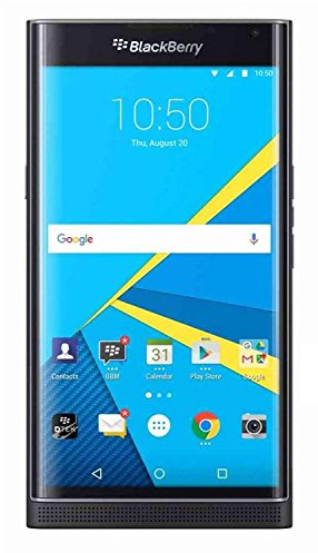 BlackBerry PRIV STV100-4 Smartphone (13,7 cm (5,4 Zoll) Display, 32GB Speicher, 18 Megapixel, Android 5.1) QWERTZ schwarz