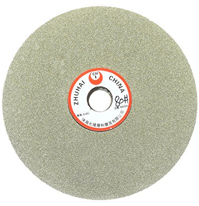 Sourcingmap 6-inch Grit 80 Diamond Coated Flat Lap Wheel Grinding Disc Polishing Tool