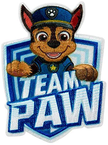 Mono Quick Paw Patrol-applikationer, strykbild, lapp, Chase Skye Marshall Rocky Team (18151 – Chase Team)