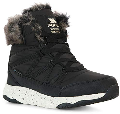 Trespass Womens Winter Boots Waterproof Insulated Kenna Black in Size - 5