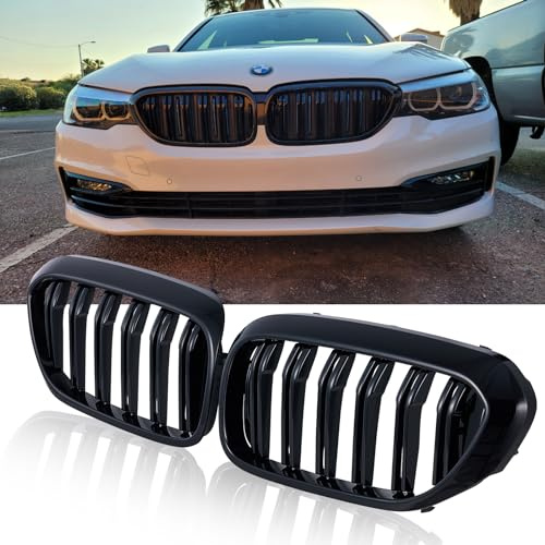 TOPTHAN Nieren Kühlergrill Schwarz für BMW 5er G30 G31 530I 540I 2017-2020