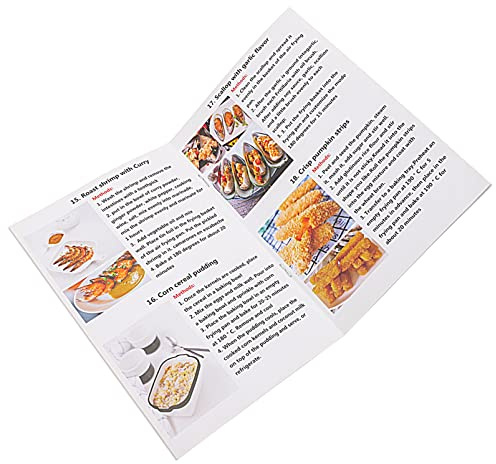 Happyyami Ricettario in Carta Pratica e Portatile Ricette Deliziose per Friggitrice ad Aria per Cucinare a Casa Facilmente