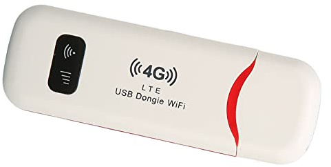 Routeur WiFi Portable USB 4G LTE Blanc pour Bureau et Déplacements (2,4 GHz Single Band) Compatible avec Smartphone, Ordinateur, Tablette et TV - Routeur WiFi Mobile pour Tous Vos Appareils