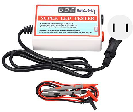 LED-Licht- und TV-Hintergrundbeleuchtungstester, LED-Multifunktionsstreifen, Perlen, Lampenperlen, Reparaturtestgerät mit 2 Sonden, 85–265 V, Adaptive Spannung, Geeignet für Alle(EU-Stecker)