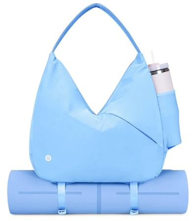 Ceneda Große Sporttasche für Damen, Sporttasche mit verstecktem Yogamattenhalter und Schuhfach, Workout, Tanz, Tragetasche mit Nasstasche, Wochenendtasche für Reisen, Yoga (zum Patent angemeldet