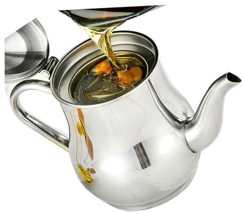 Filtro para Aceite de Cocina, Recipiente de Grasa con Colador Graseras de Carne y Pescado Acero Inoxidable para Almacenar Aceite Usado para Freir y Grasa para Cocinar (Size : 0.5L)