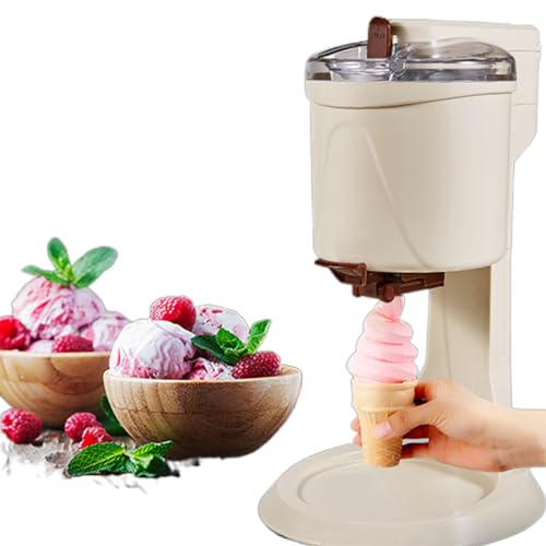 WDDEYYDS Sorbetière Distributeur de sorbetière Simple et Facile à Nettoyer pour la Maison Mélange de crème glacée Molle à opération Simple avec compresseur