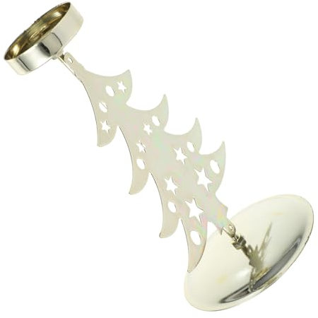 RORPOIR Metall Kerzenhalter Weihnachtskerzenhalter für Tischdekorationen Kerzenständer Teelichthalter für Weihnachtsbaum Vintage-kerzenhalter