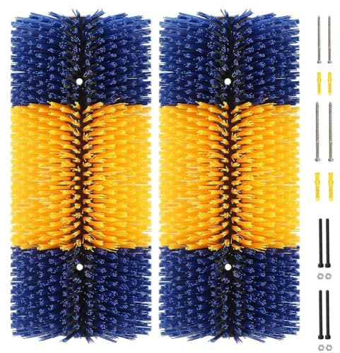HWGANX Kratzbürste Für Kuh, Kratzbürste Für Nutztiere Für Rinder Schafe Pferde Schwein Universal Nylon Kratzmatte Massagebürsten Kratzbürste Bürste Zur Fellpflege