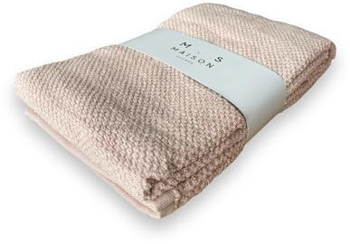 Set Asciugamani Bagno Viso e Bidet Morbida Spugna 100% Cotone, 1 Asciugamano Viso 60x105 cm + 1 Asciugamano Bidet Ospite 40x60 cm Assorbenti Resistenti a Lavaggi Frequenti, Durevoli (9-Cipria)