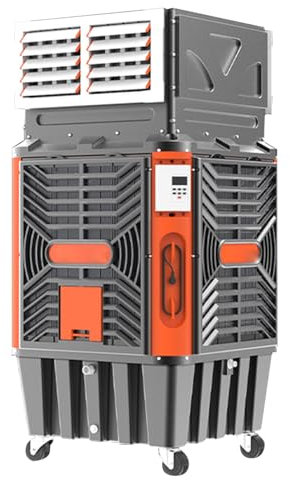 Enfriador De Aire De Pantano Speeds, Enfriador De Aire De Pantano De Resistencia Industrial para Fábricas Comerciales Al Aire Libre, Ajuste De Velocidad Del Viento De 50 Velocidades