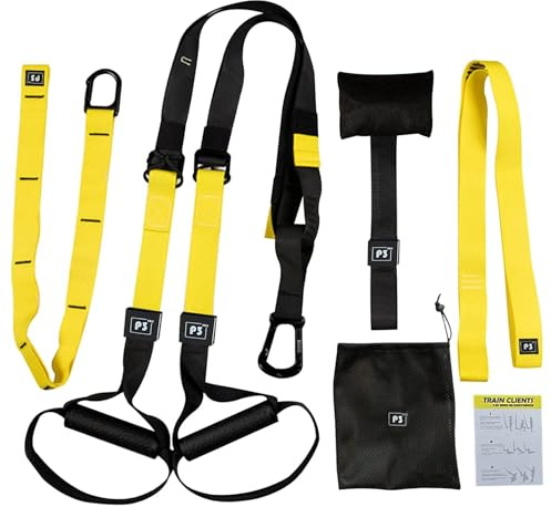 OKSTENCK Kit D'entraînement à Suspension, Entraînement De résistance pour Tout Le Corps pour Tous Les Niveaux, Utilisation en Intérieur Et en Extérieur, Sangles D'entraînement Réglables, Supporte