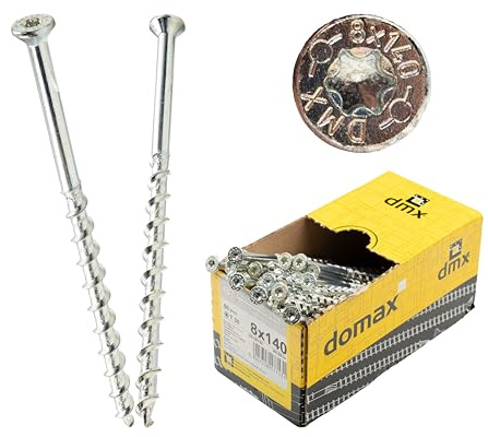 Porenbetonschrauben Senkkopf Betonschrauben Gasbetonschrauben verzinkt Schrauben Spezialschrauben Porenbeton-Schraube (10, 8 x 80 mm)