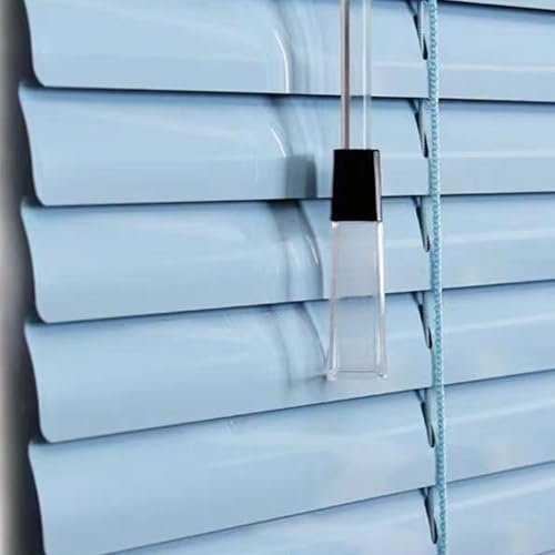 Veneziana in Alluminio, Oscurante in Alluminio, Visibilità, Protezione dalla luce e ai Raggi Solari, Per privacy, Kit di Montaggio Incluso, Blu, Personalizzabile (90×100cm)