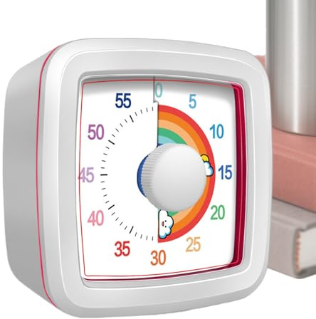 Reloj de temporizador visual - herramienta de cuenta regresiva, alarma silenciosa | Ayuda de gestión del tiempo magnético para el enfoque del aula para niños, productividad de la oficina, uso de cocin