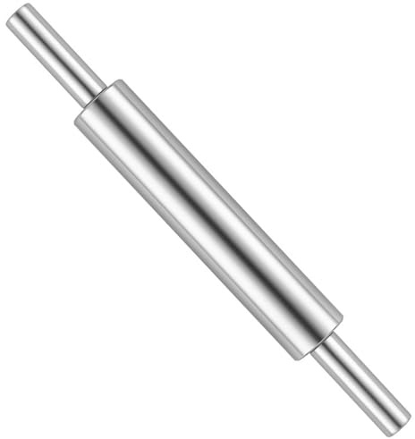 Rouleau à pâte professionnel en acier inoxydable pour boulettes de pain, rouleau à pâtisserie anti-adhésif pour gâteaux, biscuits, pain, rouleau à pâtisserie professionnel