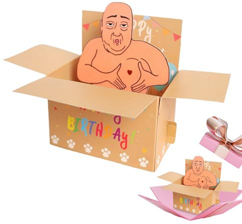 Geburtstagskarte - Humorvolle Geburtstagskarte,3D Pop-up Karte Kreative Segenswünsche für Reisen Familienfeiern Freunde Kollegen Zuhause Jubiläen Frauen Männer