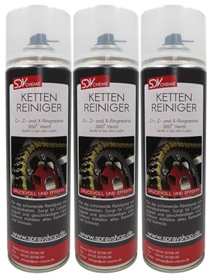 SDV Chemie Kettenreiniger 3x 500ml Ketten Reinigung Spray | Kettenreinigung, Motorrad, Fahrrad, Pflege