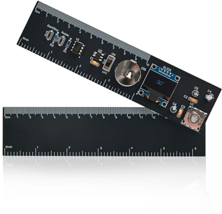 Gör-det-själv digital vinkelmätare, lödning, byggsats 0–360° med LCD-display, vattenpass, elektronik, byggsats, lödning, inlärningsset för hemmabruk, för ritning